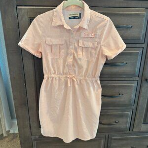 Magellan x Whataburger Girls Seersucker Fishing Shirt Dress Size L (12–14)
